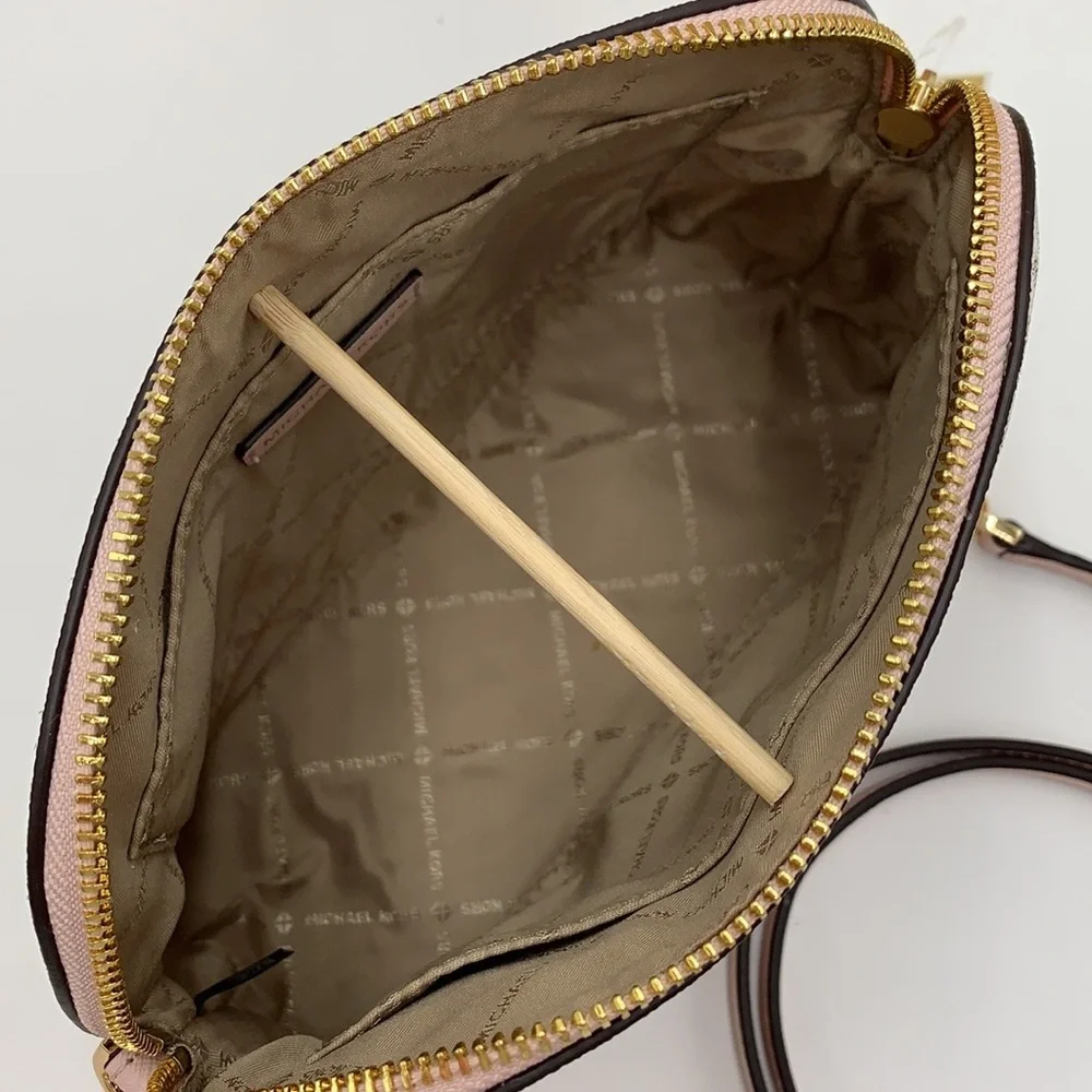 Michael Kors Jet Set Travel Medium Logo Dome Crossbody Bag